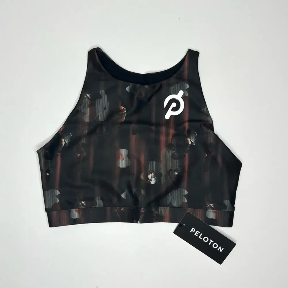 Peloton | Show Up Floral High Neck Sports Bra